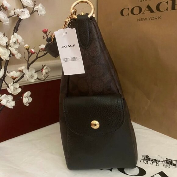 Coach Pennie Shoulder Bag In Signature Canvas c1523 - Picture 6 of 8